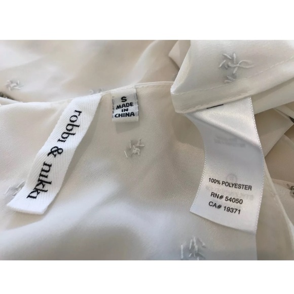 ROBBI & NIKKI IVORY EMBELLISHED DRESS SIZE SMALL NWOTS! - Picture 14 of 14